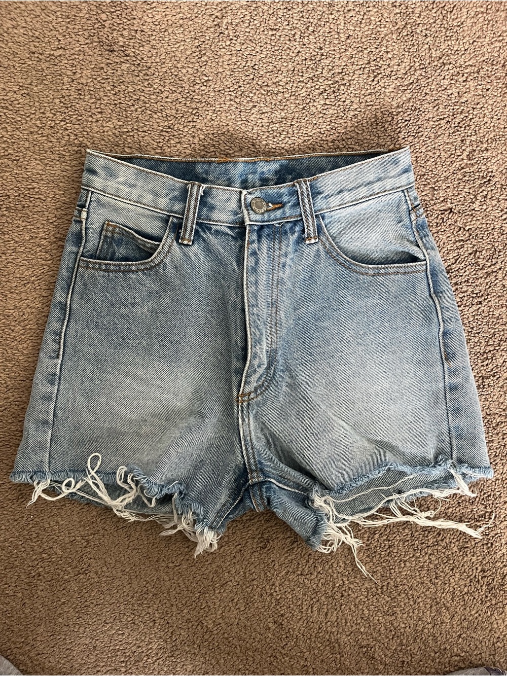 High-Waist J. Galt Denim Cutoff Shorts